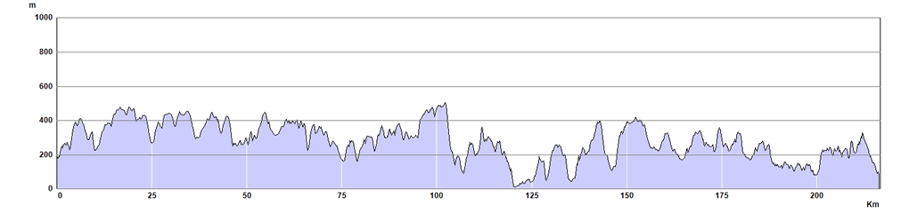 Glyndwr's Way Trail Run Route Profile